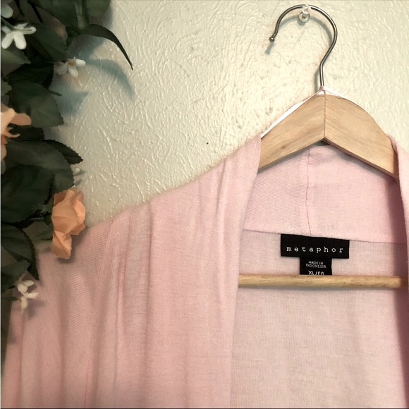 Metaphor Light Pink Lightweight Whimsical Cardigan - Picture 3 of 8